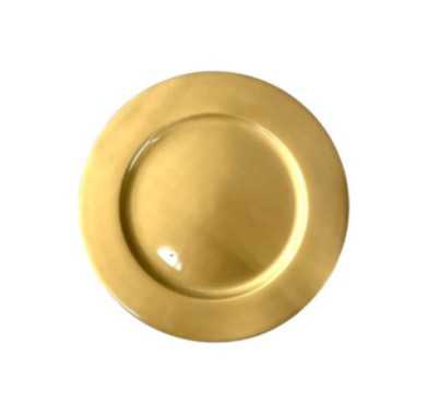 DESSOUS ASSIETTE COLORIS OR