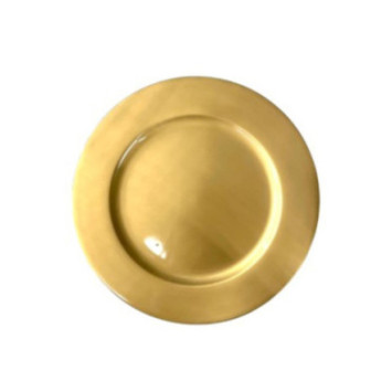 DESSOUS ASSIETTE COLORIS OR