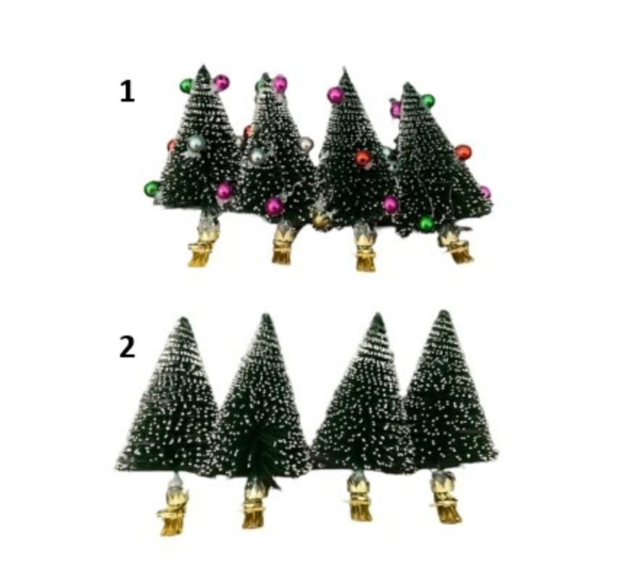 SET DE 4 PINCES SAPINS