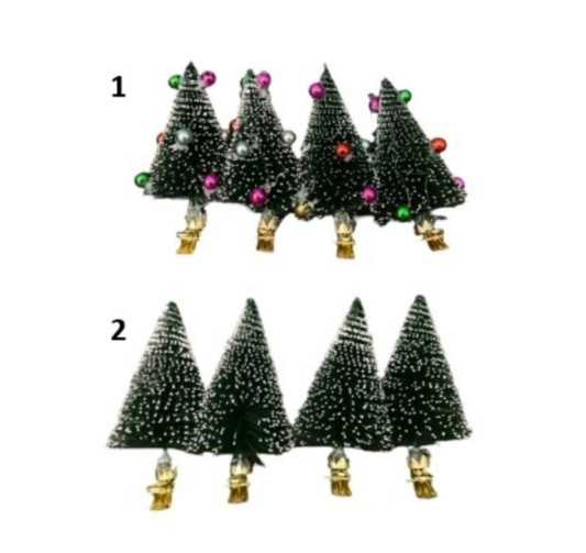 SET DE 4 PINCES SAPINS