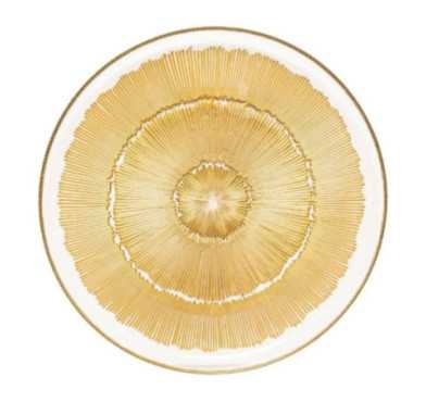ASSIETTE PLATE CELESTE DORE