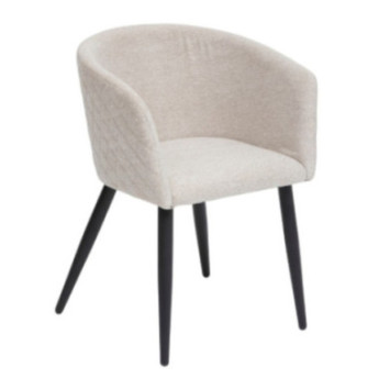 FAUTEUIL EN TISSU BEIGE