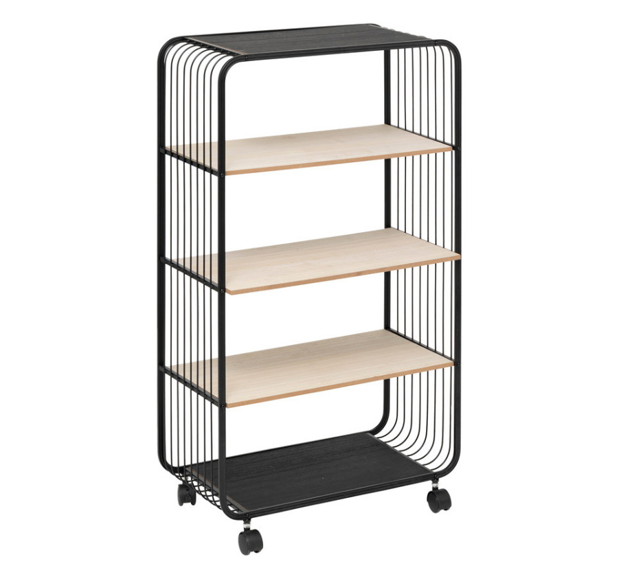 ETAGERE A ROULETTES 4 NIVEAUX