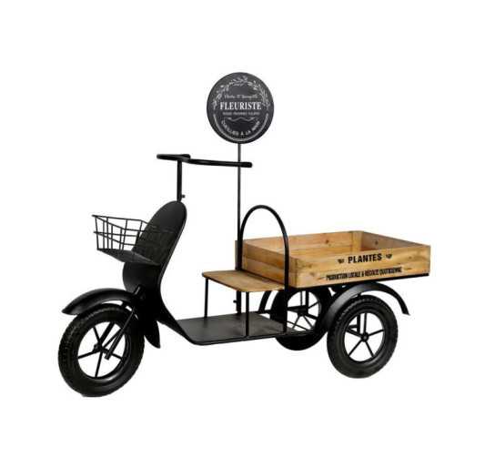 TRICYCLE PORTE PLANTES NOIR