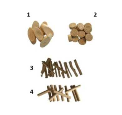 SACHET DE DECORATION EN BOIS