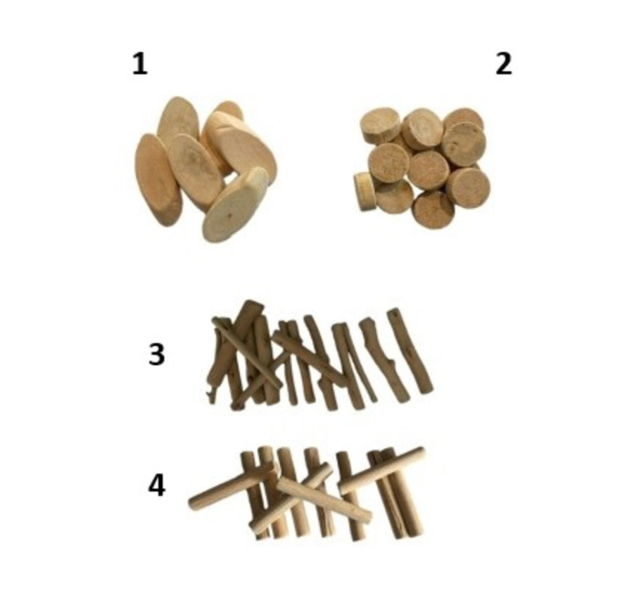 SACHET DE DECORATION EN BOIS