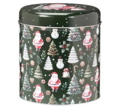 BOITE EN METAL RONDE VERTE