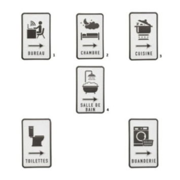 PLAQUE DE PORTE EN METAL