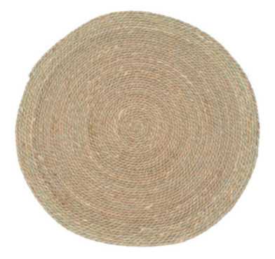 TAPIS ROND EN JUTE D.80CM
