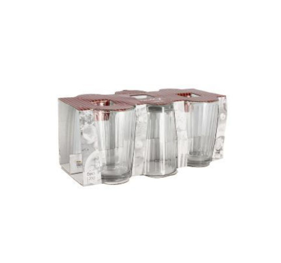 VERRE TRANSPARENT X6PIECES