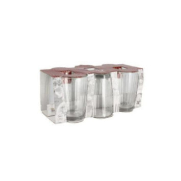 VERRE TRANSPARENT X6PIECES