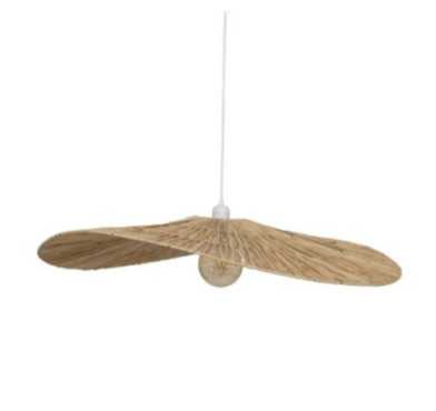 SUSPENSION EN RAPHIA BEIGE