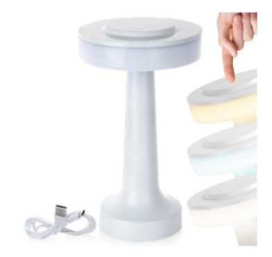 LAMPE DE TABLE BLANCHE TACTILE