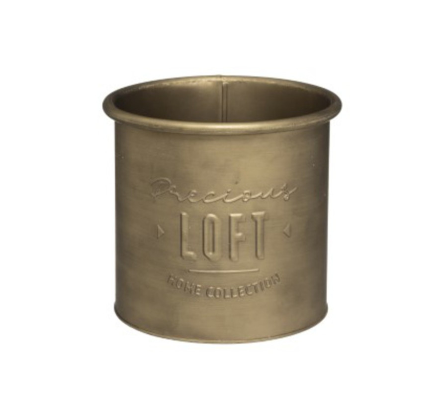 POT EN METAL LOFT COLORIS OR