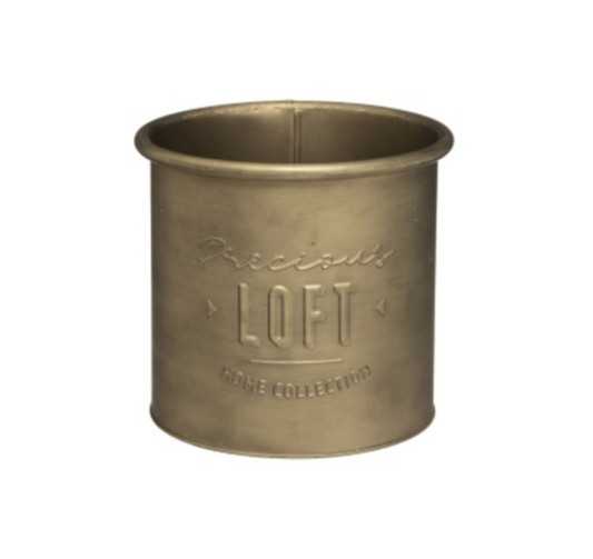 POT EN METAL LOFT COLORIS OR