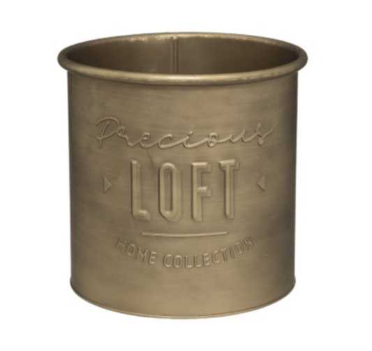 POT EN METAL LOFT COLORIS OR