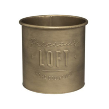 POT EN METAL LOFT COLORIS OR