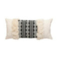 COUSSIN JACQUARD NOIR ET BEIGE