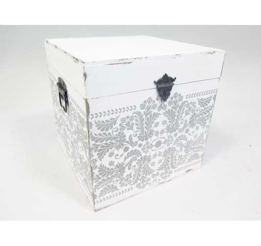 MALLE EN BOIS 33X33X33CM