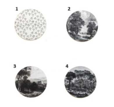 DESSOUS DE VERRE EN BOIS BLACK