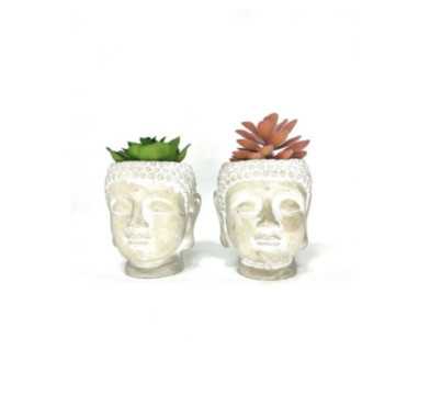 POT TETE DE BOUDDHA CIMENT