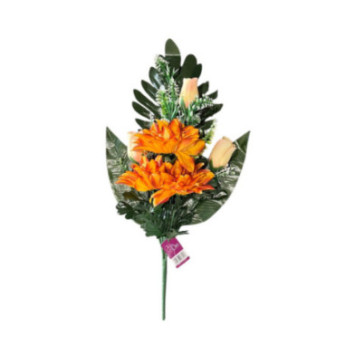 BOUQUET DE DAHLIAS ET ROSES