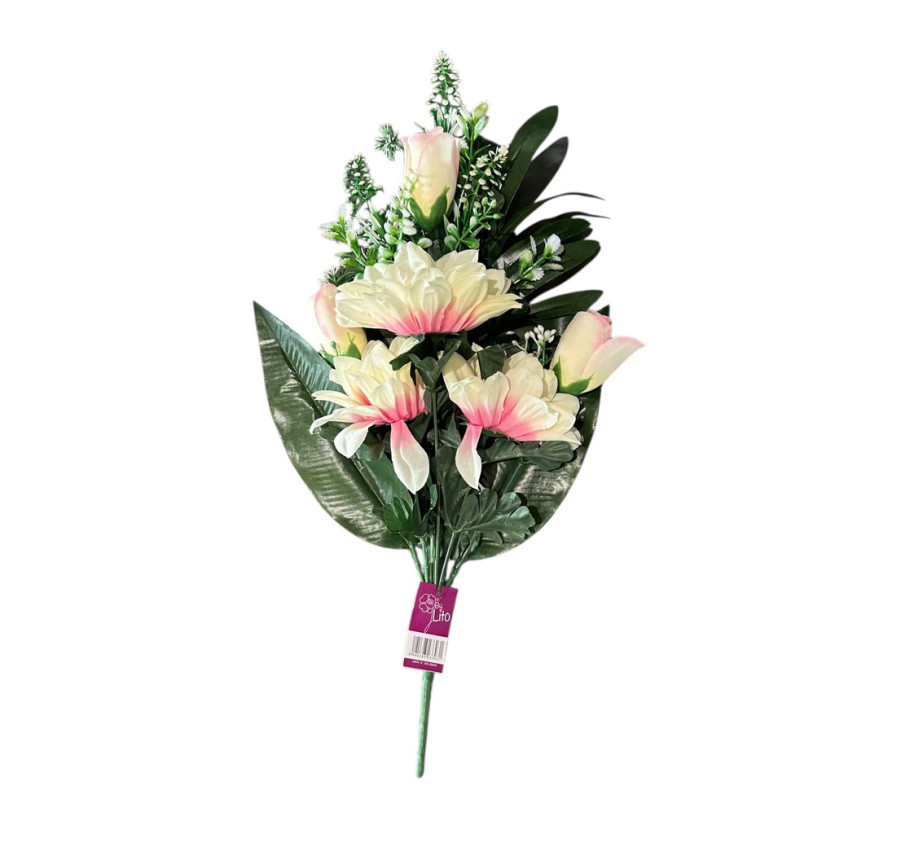 BOUQUET DE DAHLIAS ET ROSES