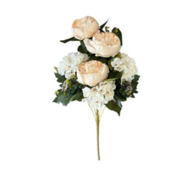 BOUQUET PIVOINES ET HORTENSIAS