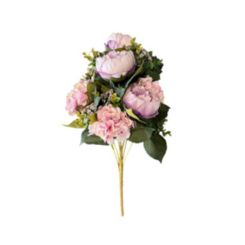 BOUQUET PIVOINES ET HORTENSIAS