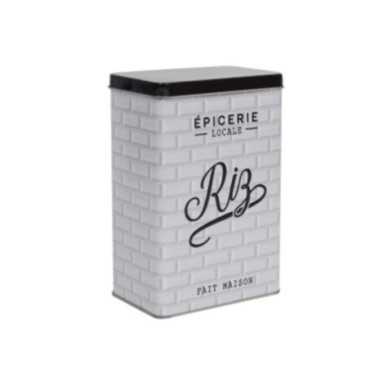 BOITE A RIZ METAL EMBOSSE