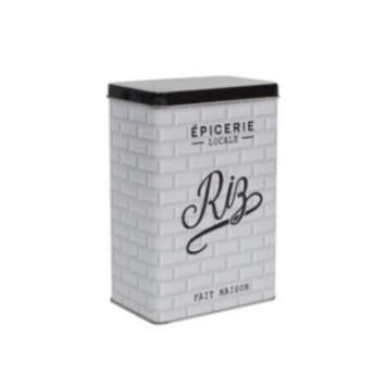 BOITE A RIZ METAL EMBOSSE