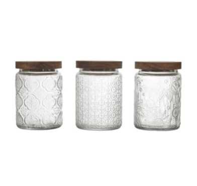 BOCAL A RELIEFS AVEC COUVERCLE