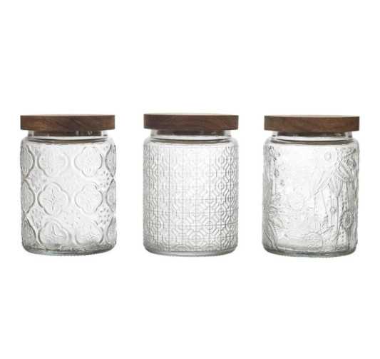 BOCAL A RELIEFS AVEC COUVERCLE