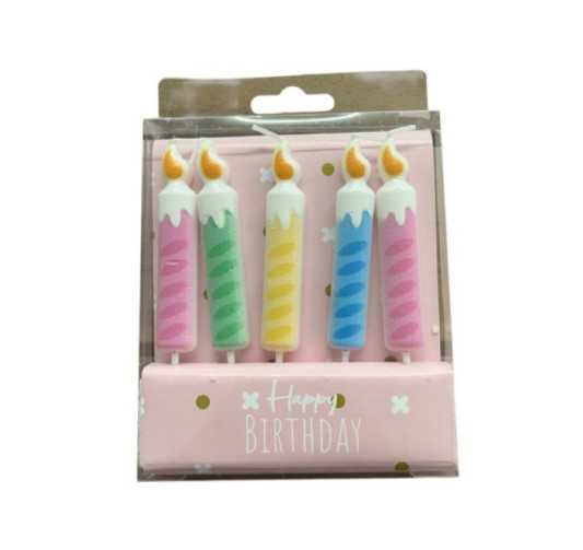 BOUGIES POUR GATEAU 5 PIECES