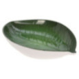 PLAT FEUILLE VERTE 23X15CM