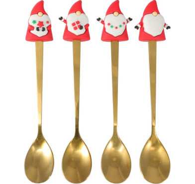 COFFRET DE 4 COUVERTS DORES