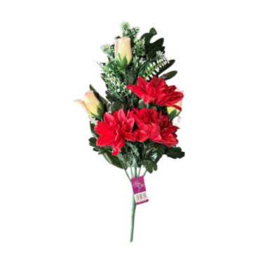 BOUQUET DE DAHLIAS ROUGES