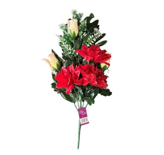 BOUQUET DE DAHLIAS ROUGES