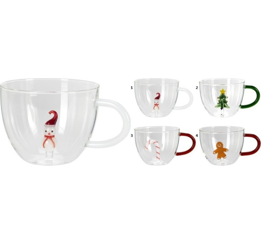 TASSE EN VERRE AVEC ANSE