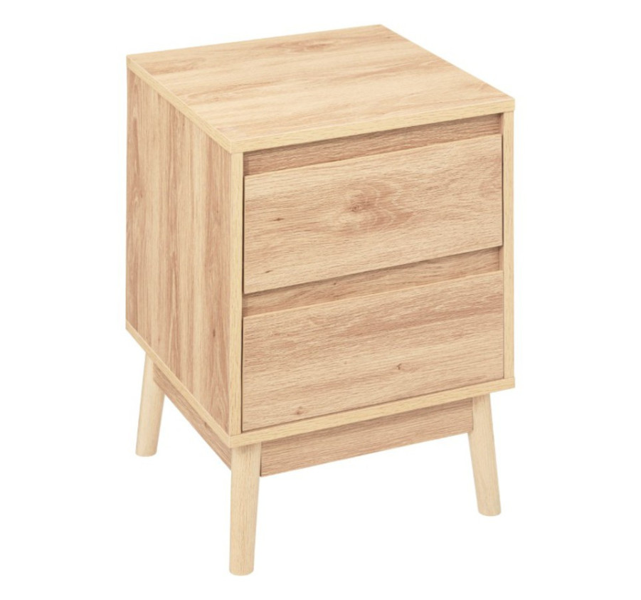 TABLE DE CHEVET 2 TIROIRS