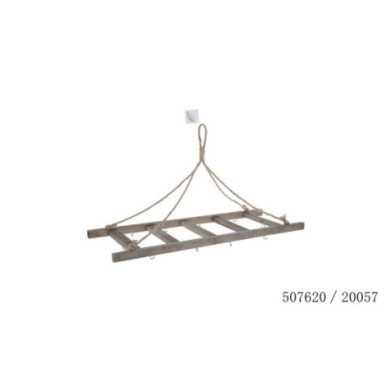 ECHELLE BOIS 10 CROCHETS AVEC