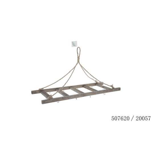 ECHELLE BOIS 10 CROCHETS AVEC