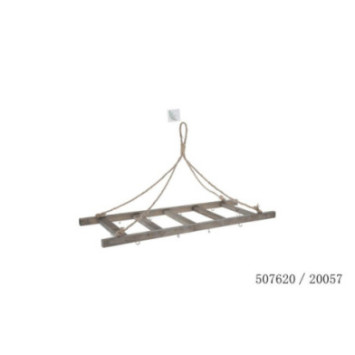 ECHELLE BOIS 10 CROCHETS AVEC