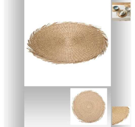 SET TABLE CUBA ROND AVEC