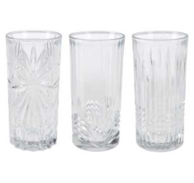 LOT DE 3 VERRES HAUTS 380ML