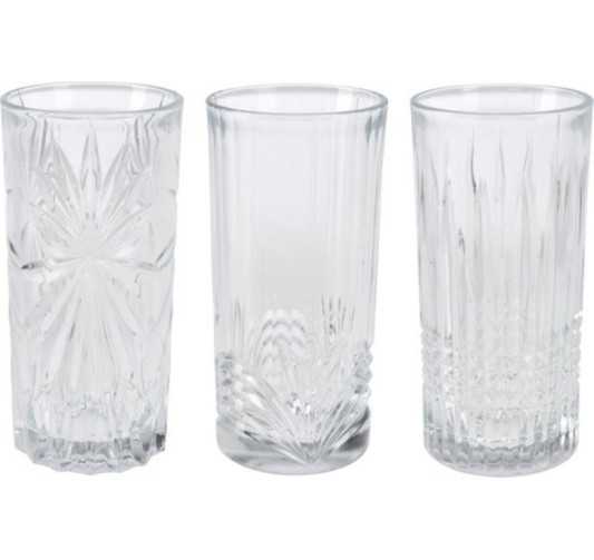 LOT DE 3 VERRES HAUTS 380ML