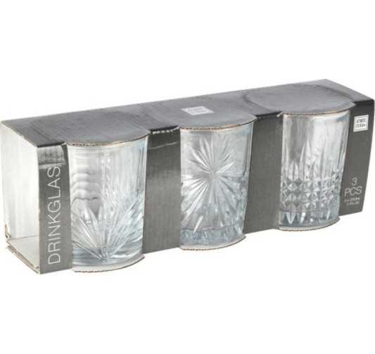 LOT DE 3 VERRES 230ML