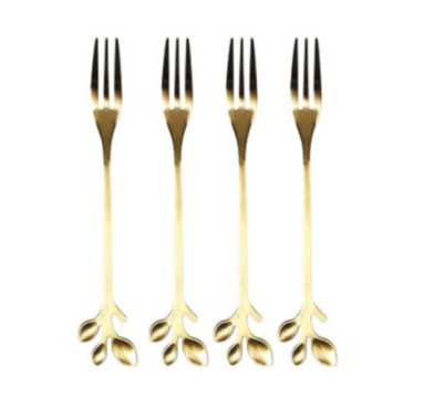 FOURCHETTE A DESSERT DOREE X4