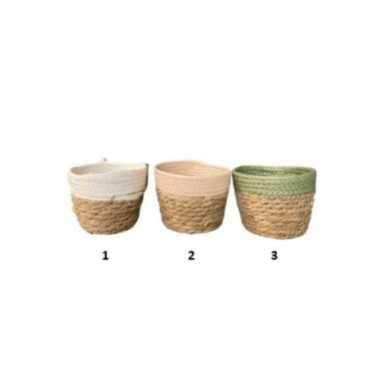 PANIER EN OSIER BICOLORE