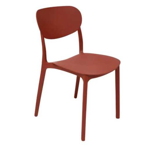 CHAISE TERRACOTTA EMPILABLE